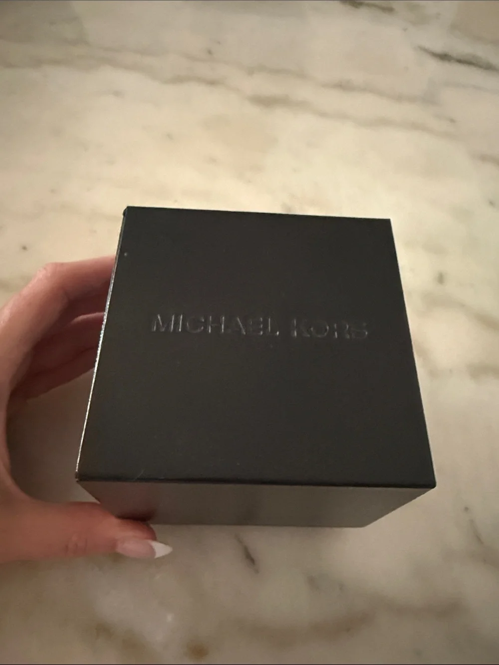 Michael Kors Men's Dark Brown Embossed Accessory Box